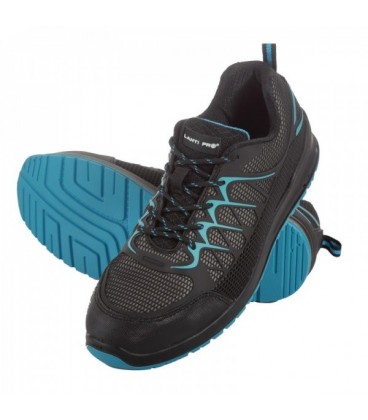 Darbo batai guminiai/medžiag. juodai-mėlyni.,S1P SRC , CE,LAHTI