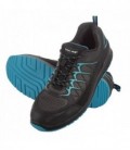 Darbo batai guminiai/medžiag. juodai-mėlyni.,S1P SRC , CE,LAHTI