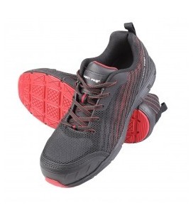 Darbo batai guminiai/medžiag. juodai-raud.,S1 SRC ,CE,LAHTI