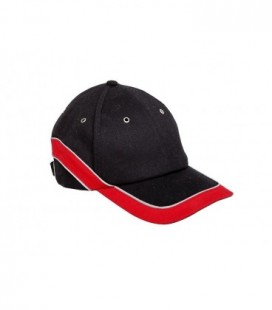 Kepurė su snapeliu raudonai-juoda,CE,LAHTI
