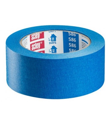 Juosta lipni popierinė mėlyna, iki 30d.vid..25mm,33m